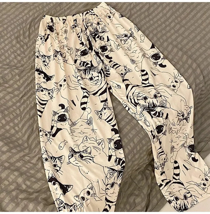 Kitty Comfort Lounge Wear Bottoms