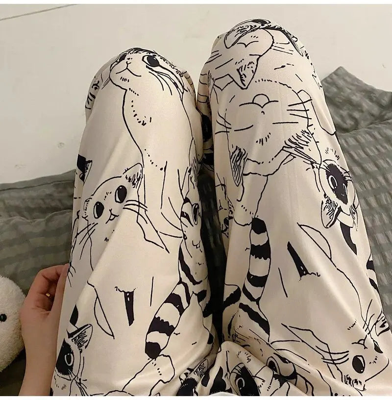 Kitty Comfort Lounge Wear Bottoms