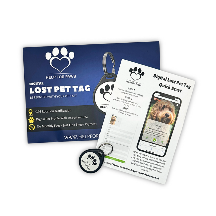 Help For Paws™ Digital Lost Pet Tag